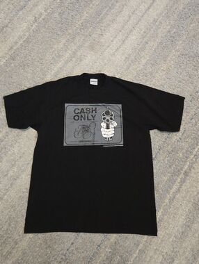 Streetwise Clothing Co T-Shirt Mens XL Black Cash Only Gun Graphic Streetwear LA